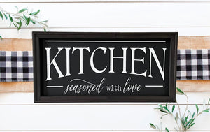 Kitchen Seasoned With Love Wall Decor