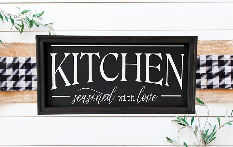 Kitchen Seasoned With Love Wall Decor