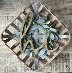 tobacco basket decor Fall Long Tobacco Baskets sell as a set of two and are made from loosely woven strips of bamboo Heart Tobacco Basket Decor