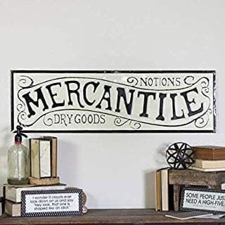 Mercantile Metal Sign