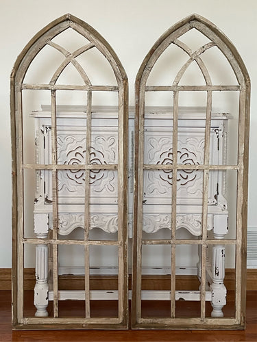 Large Rustic Farmhouse Wood Cathedral Arch