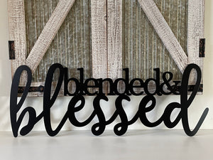 Blended And Blessed Metal Wall Decor