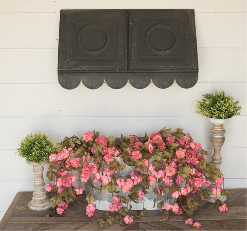 French Country Farmhouse Vintage Style Decorative Metal Awning