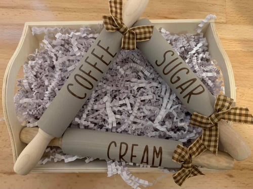Tiered Tray Mini Rolling Pin Set