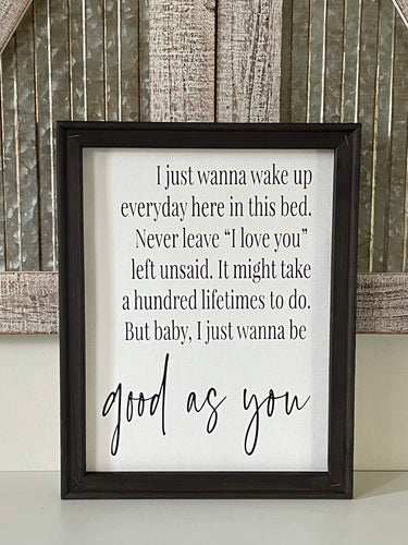 Good As You Wall Decor