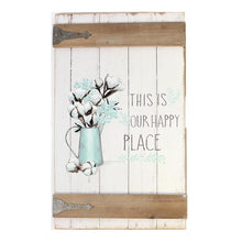 Load image into Gallery viewer, This Is Our Happy Place Wood Wall Decor
