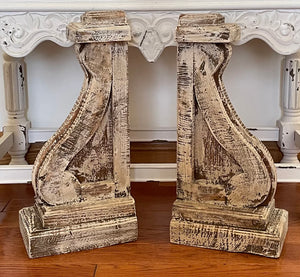 Large Rustic Farmhouse Wood Corbel Set Of Two
