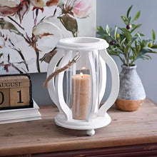 Load image into Gallery viewer, Wood And Glass Lantern