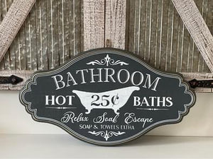 Hot Bath Wall Decor