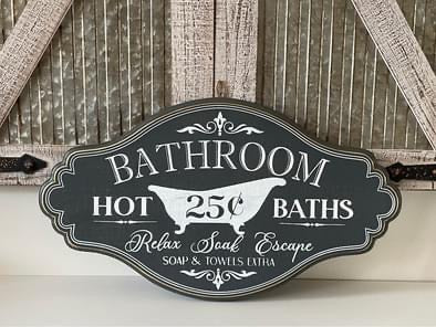 Hot Bath Wall Decor