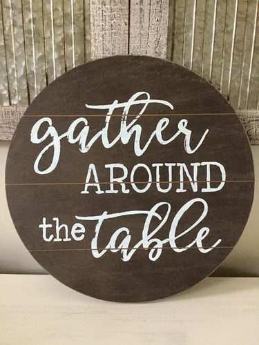 Gather Around The Table Wood Wall Decor