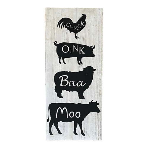 Farmhouse Stacked Animals Wood Wall Decor