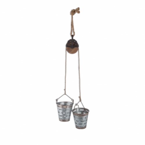 Pulley With Olive Buckets
