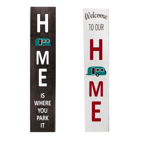 REVERSIBLE CAMPER PORCH SIGN