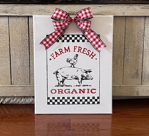Kitchen Farm Fresh Organic Farmhouse Wall Decor