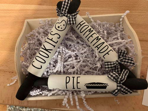 Tiered Tray Mini Rolling Pin Set