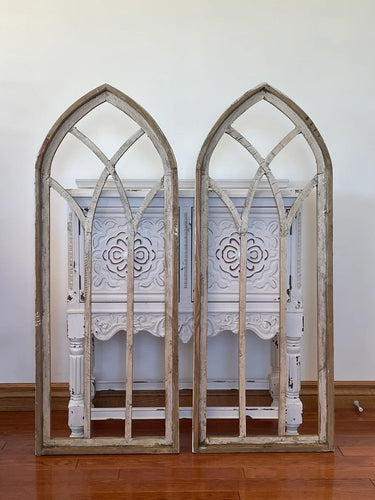 Large Rustic Farmhouse Wood Cathedral Arch Wood Wall Decor