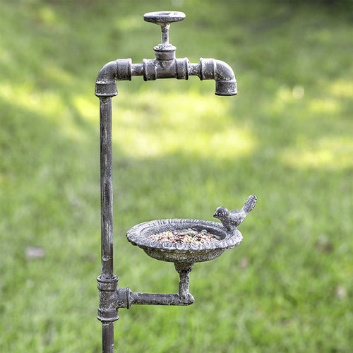 Cast Iron Garden Stake And Feeder