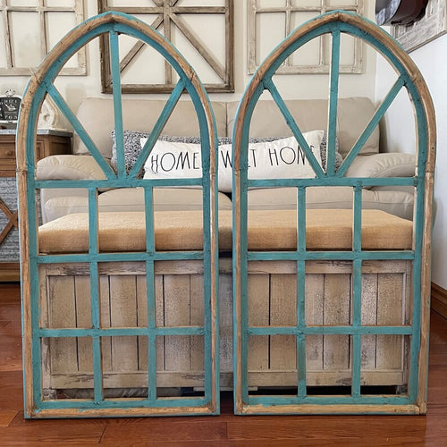 Large Rustic Farmhouse Wood Cathedral Arch Wall Decor