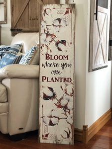 Reversible Wood Welcome Sign