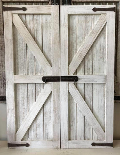 Set Of Two Decorative Barn Doors