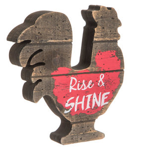 Rise And Shine Wood Table Decor