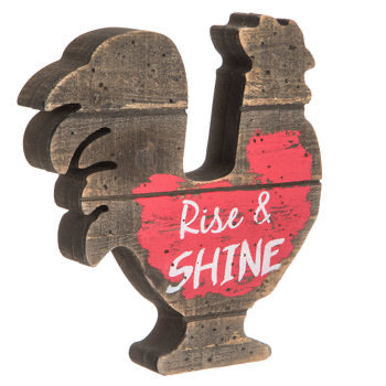 Rise And Shine Wood Table Decor
