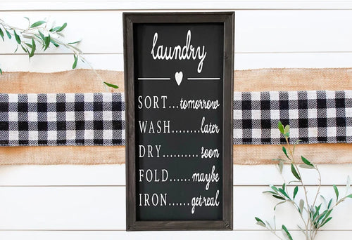 Laundry Framed Wall Decor