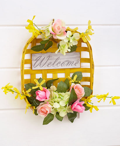 Welcome Basket Wall Decor