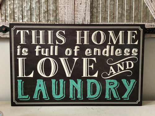 Laundry Wood Wall Decor
