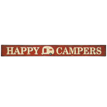 Happy Campers Metal Wall Decor