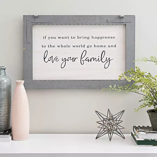Love your Family Wood Wall Decor