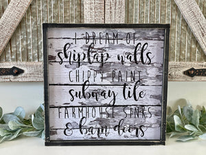 Shiplap Dreams Wall Decor