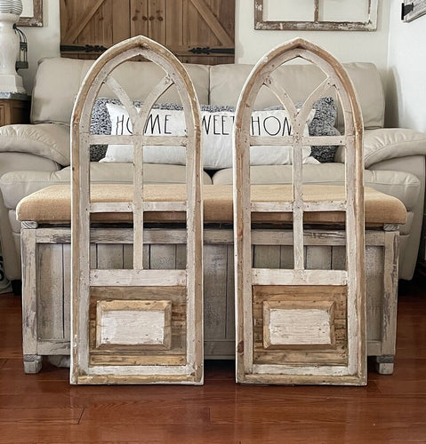 Rustic Farmhouse Wood Cathedral Arch Wall Decor