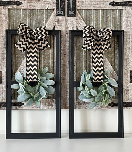 Farmhouse Open Windowpane Wall Decor Set