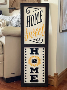 Home Sweet Home Sunflower Wall Decor