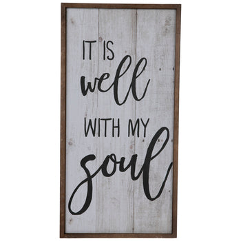 It Is Well With My Soul Wood Wall Decor