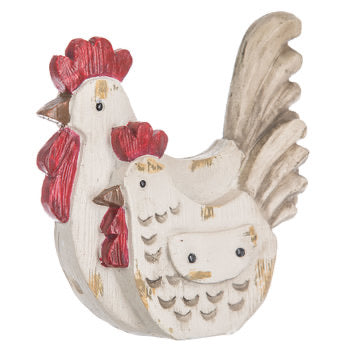Wood Chicken Table Decor