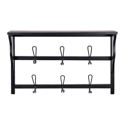 Shelf With Hooks Wall Decor