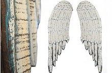 Load image into Gallery viewer, Large Wood And Metal Angel Wings