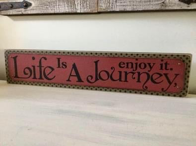 Life Is A Journey Wood Wall Decor