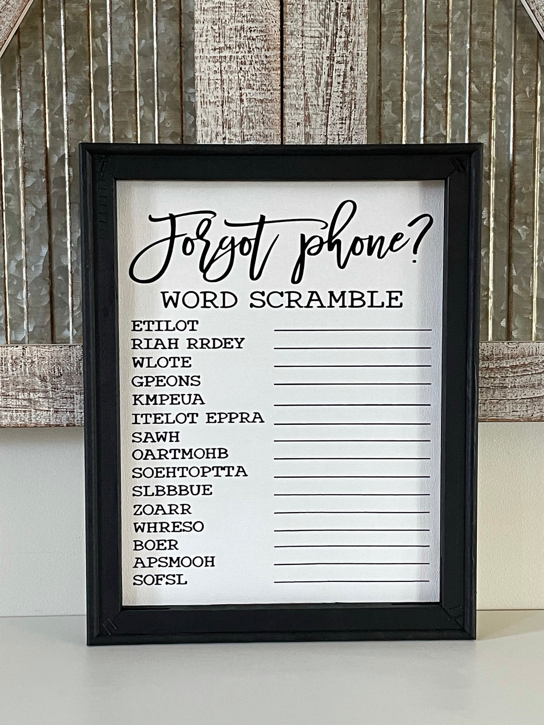 Forgot Your Phone Bathroom Wall Decor
