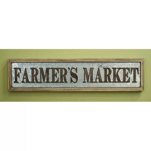 Farmer’s Market Metal And Wood Wall Decor