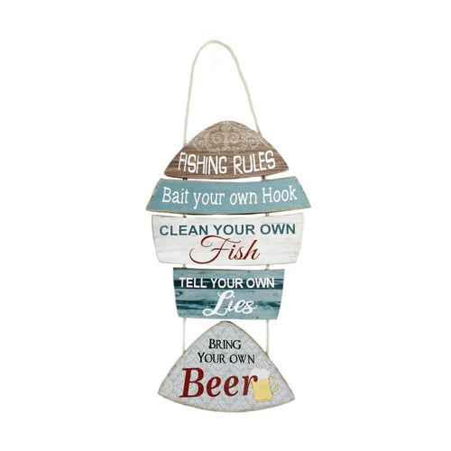 Fishing Rules Wall Decor