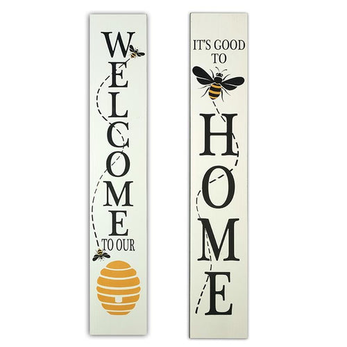 REVERSIBLE BEE PORCH SIGN