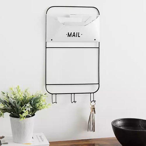Farmhouse Metal Mail Organizer