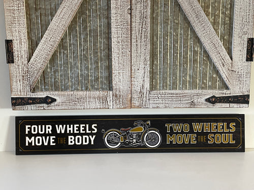 Motorcycle Wood Wall Decor