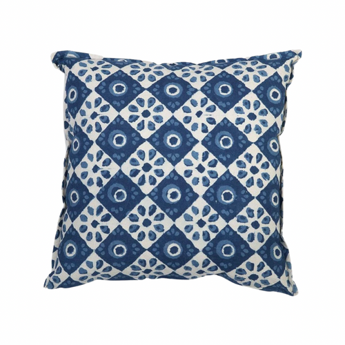 Blue & White Pillow
