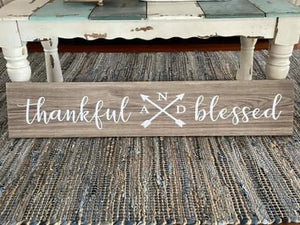 Thankful And Blessed Wood Wall Decor