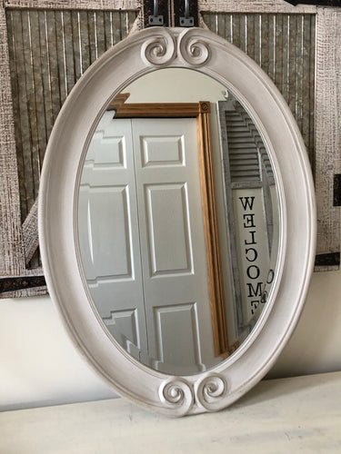 Shabby Chic Distressed Mirror (can hang both ways)